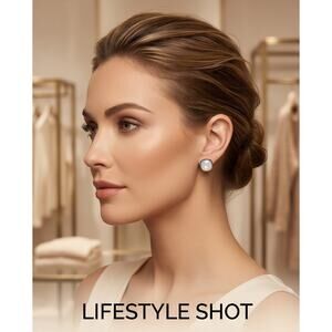 Pink Panache Clouded Stud Earrings